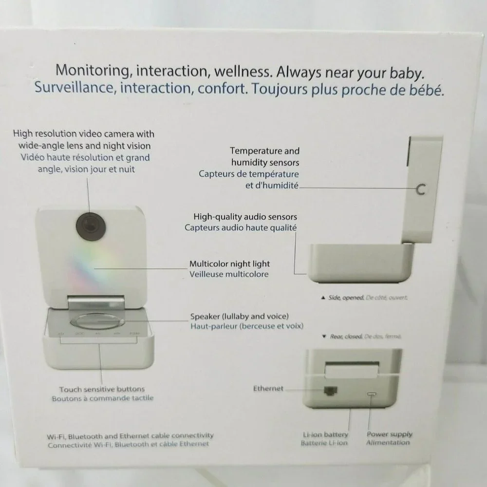 Withings Smart Baby Monitor Wifi Bluetooth Ethernet For Ipod Iphone Ipad WBP01